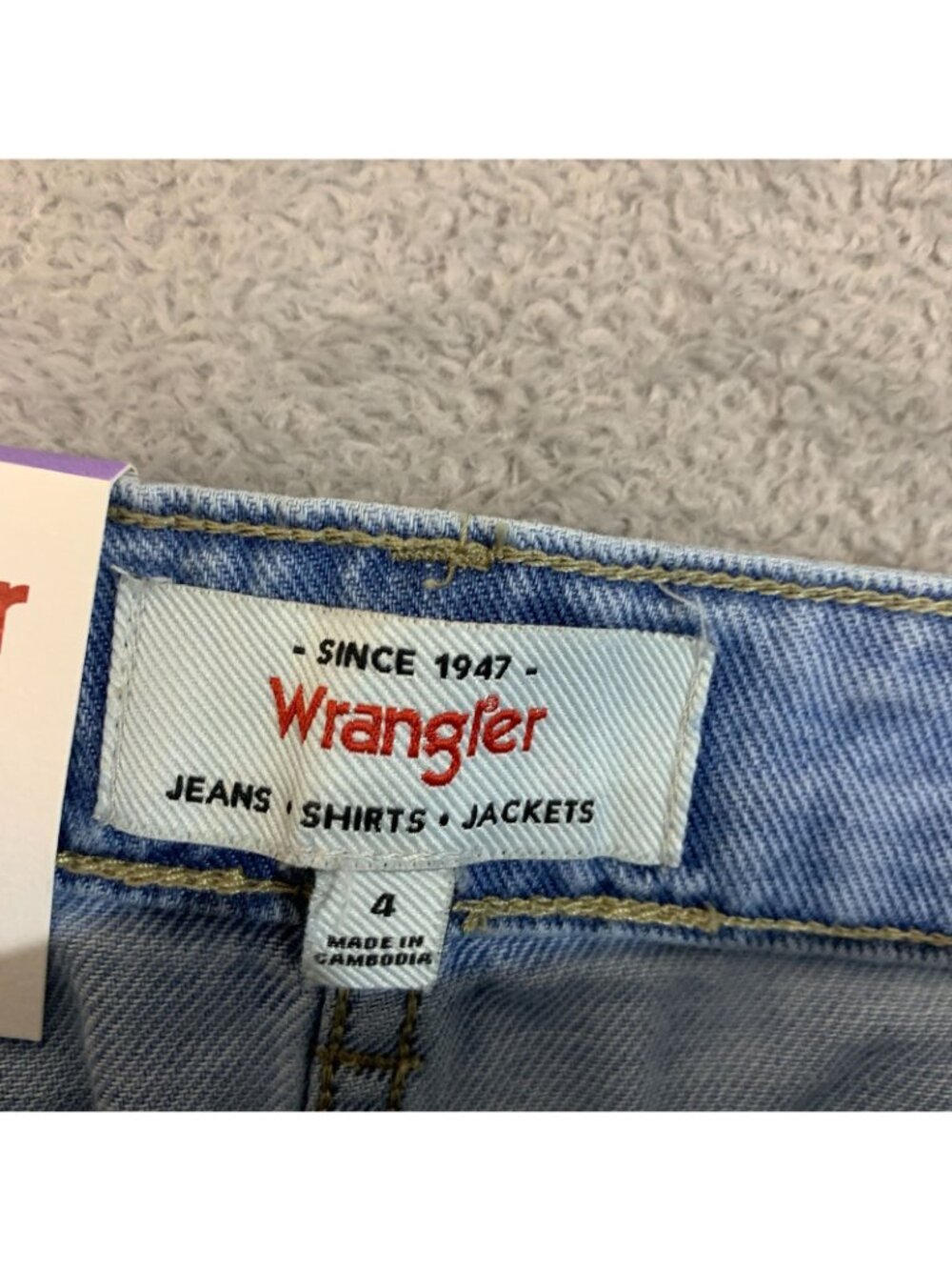 NWT Wrangler Women's 4 Chambray Midi Skirt Light Blue Button Front - Picture 8 of 13
